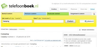 Campings niet online vindbaar campings niet online vindbaar