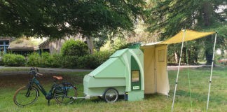Scout Stop en Stay een caravan voor de fiets scout-camper