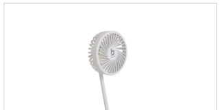 Bo-Camp oplaadbare ventilator met klem Bo-Camp – Tafelventilator met klem