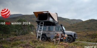 VDL Hapro wint Red Dot Design Award met de Hapro Vista daktent VDL Hapro wint Red Dot Design Award met de Hapro Vista daktent