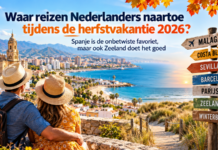 Waar reizen Nederlanders naartoe tijdens de herfstvakantie 2026? Waar reizen Nederlanders naartoe tijdens de herfstvakantie 2026?
